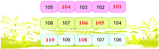 Các số từ 101 đến 110 2 4