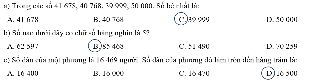Giải bài 1: Ôn tập các số đến 100 000 (tiết 2) trang 6, 7 vở bài tập Toán 4 - Kết nối tri thức với cuộc sống 2