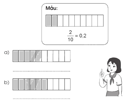 Giải bài 13: Số thập phân trang 36, 37 vở bài tập Toán 5 - Cánh diều 1