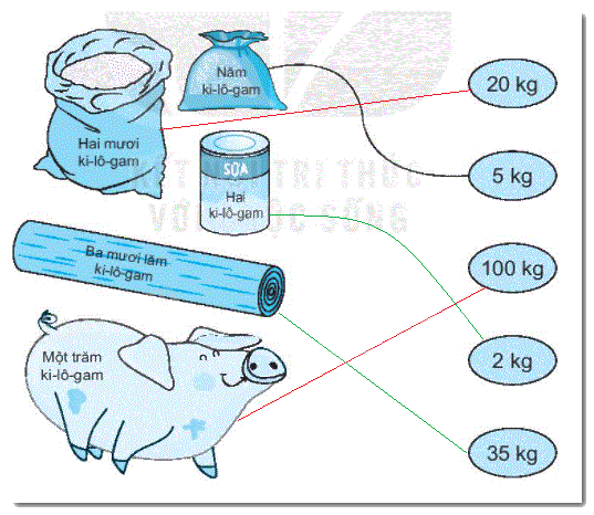 Giải bài 15: Ki-lô-gam (tiết 2) trang 58, 59 Vở bài tập toán 2 - Kết nối tri thức với cuộc sống 1 2