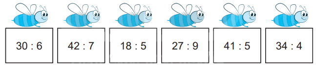 Giải bài 25: Phép chia hết, phép chia có dư (tiết 1) trang 64 vở bài tập Toán 3 - Kết nối tri thức với cuộc sống 1 1