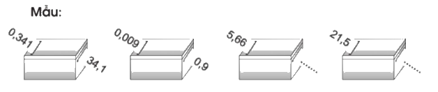Giải bài 28: Nhân một số thập phân với 10; 100; 1 000; ... trang 69, 70 vở bài tập Toán 5 - Cánh diều 2 1