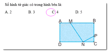 Giải bài 34: Ôn tập hình phẳng (tiết 2) trang 127 Vở bài tập toán 2 - Kết nối tri thức với cuộc sống 4 2