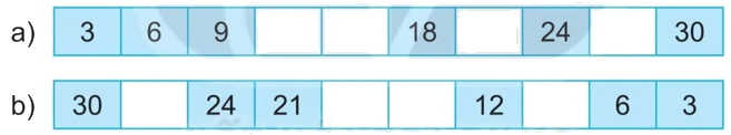 Giải bài 5: Bảng nhân 3, bảng chia 3 (tiết 1) trang 13 vở bài tập Toán 3 - Kết nối tri thức với cuộc sống 1 1