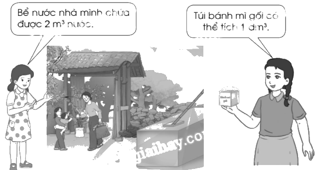Giải bài 64. Mét khối trang 43, 44, 45 vở bài tập Toán 5 - Cánh diều 4 1