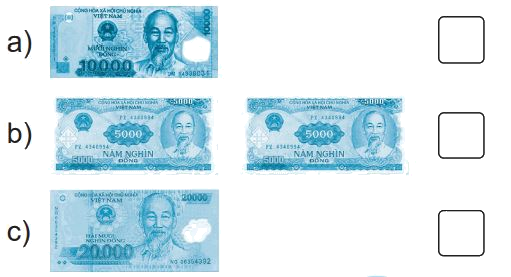 Giải bài 68: Tiền Việt Nam trang 82 (tiết 1) vở bài tập Toán 3 - Kết nối tri thức với cuộc sống 1 1