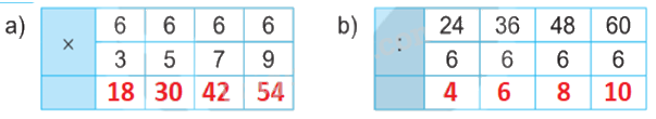 Giải bài 9: Bảng nhân 6, bảng chia 6 (tiết 2) trang 27 vở bài tập Toán 3 - Kết nối tri thức với cuộc sống 1 2