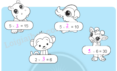 Giải bài: Bảng nhân 5 VBT toán 2 - Chân trời sáng tạo 7 3