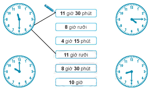 Giải bài: Giờ , phút, xem đồng hồ VBT toán 2 - Chân trời sáng tạo 0 1