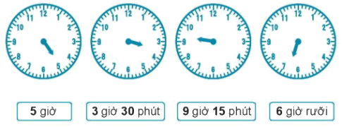Giải bài: Giờ , phút, xem đồng hồ VBT toán 2 - Chân trời sáng tạo 2 1