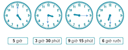 Giải bài: Giờ , phút, xem đồng hồ VBT toán 2 - Chân trời sáng tạo 2 2