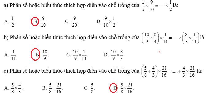 Giải phần A. Tái hiện, củng cố trang 20 Bài tập phát triển năng lực Toán 4 tập 2 2 2