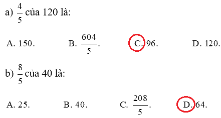 Giải phần A. Tái hiện, củng cố trang 20 Bài tập phát triển năng lực Toán 4 tập 2 3 2