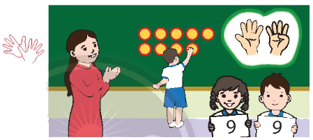 Toán lớp 1 trang 44 - Số 9 - SGK Chân trời sáng tạo 1 1
