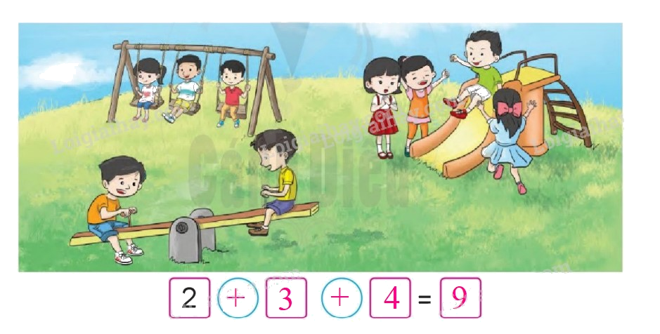 Toán lớp 1 trang 78 - Em ôn lại những gì đã học - SGK Cánh diều 4 3