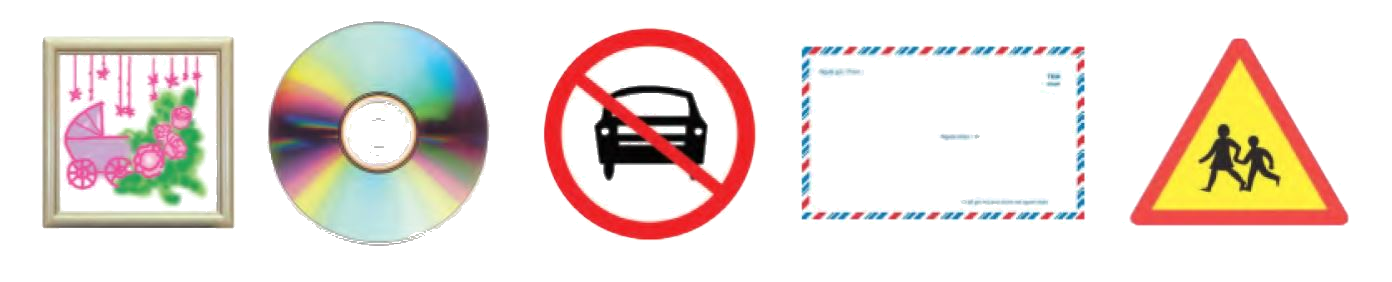 Toán lớp 1 trang 8 - Hình vuông - hình tròn, hình tam giác - hình chữ nhật - SGK Cánh diều 0 1