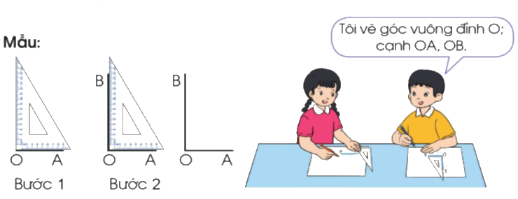 Toán lớp 3 trang 101 - Góc vuông, góc không vuông - SGK Cánh diều 3 1