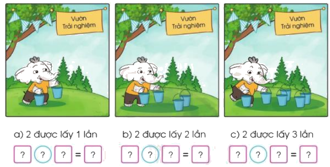 Toán lớp 3 trang 14 - Ôn tập về phép nhân, bảng nhân 2, bảng nhân 5 - SGK Cánh diều 0 1