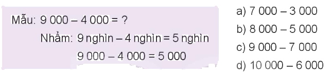 Toán lớp 3 trang 41 - Phép trừ trong phạm vi 10 000 - SGK Kết nối tri thức 3 1