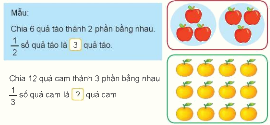 Toán lớp 3 trang 43 - Một phần mấy - SGK Kết nối tri thức 12