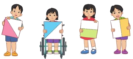 Toán lớp 3 trang 56 - Một phần hai, một phần tư - SGK Cánh diều 2 1