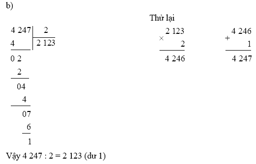 Toán lớp 3 trang 65 - Chia cho số có một chữ số trong phạm vi 100 000 - SGK Cánh diều 1 4