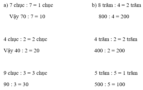 Toán lớp 3 trang 76 - Chia số tròn chục, tròn trăm cho số có một chữ số - SGK Cánh diều 0 2