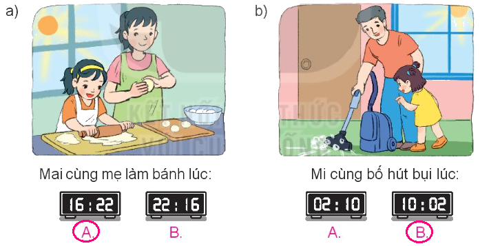 Toán lớp 3 trang 77 - Xem đồng hồ. Tháng - năm - SGK Kết nối tri thức 2 2