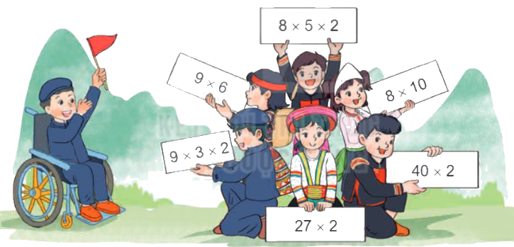 Toán lớp 4 trang 10 - Bài 40: Tính chất giao hoán và kết hợp của phép nhân - SGK Kết nối tri thức 4 1
