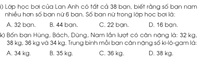 Toán lớp 4 trang 116 - Bài 52: Ôn tập chung - SGK Cánh diều 0 3