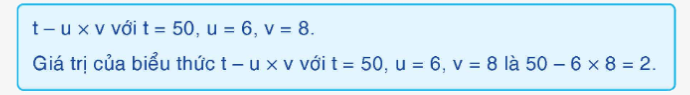Toán lớp 4 trang 26 - Bài 18: Biểu thức chứa ba chữ - SGK Bình Minh 1 1