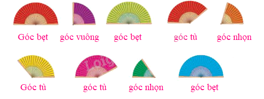 Toán lớp 4 trang 26 - Bài 8: Góc nhọn, góc tù, góc bẹt - SGK Kết nối tri thức 7 2