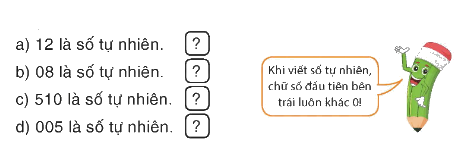Toán lớp 4 trang 41 - Bài 30. Số tự nhiên - SGK Bình Minh 0 1