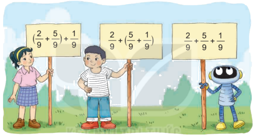 Toán lớp 4 trang 74 - Bài 60: Phép cộng phân số - SGK Kết nối tri thức 12