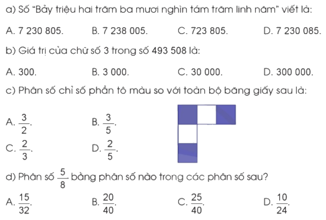 Toán lớp 4 trang 99 - Bài 96: Ôn tập chung - SGK Cánh diều 0 1