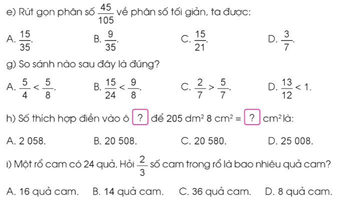 Toán lớp 4 trang 99 - Bài 96: Ôn tập chung - SGK Cánh diều 0 2