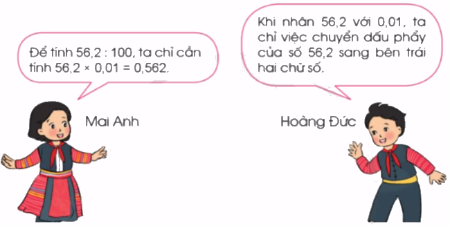 Toán lớp 5 Bài 32. Chia một số thập phân cho 10, 100, 1 000, ... - SGK cánh diều 2 1