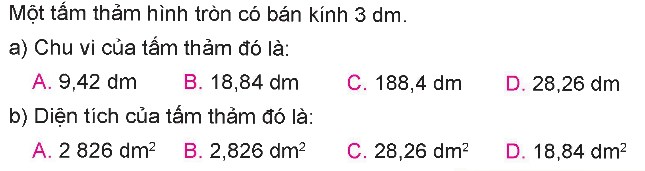Toán lớp 5 Bài 33. Ôn tập diện tích, chu vi một số hình phẳng - SGK kết nối tri thức 4 1