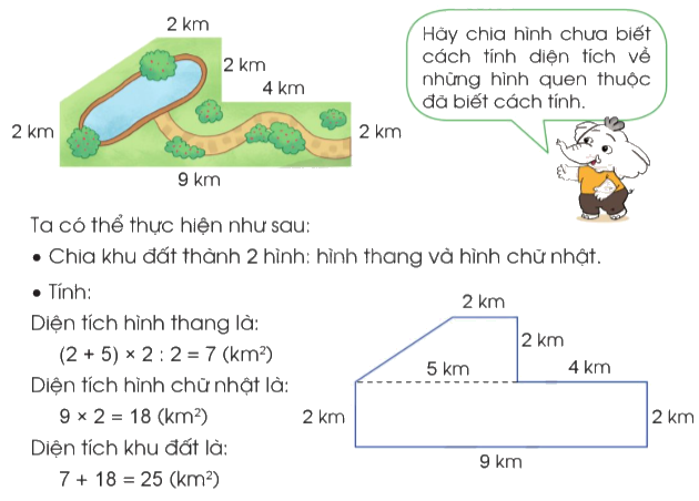 Toán lớp 5 Bài 57. Luyện tập về tính diện tích - SGK cánh diều 0 1